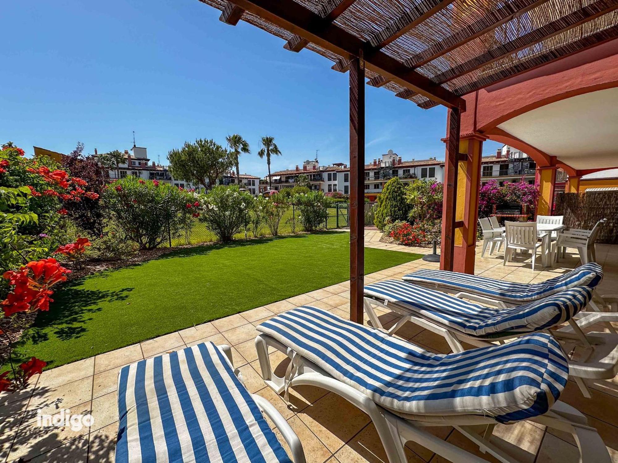 Modern Garden Apartment Ayamonte Bagian luar foto